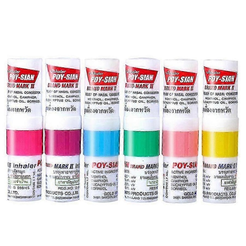 Mint Tube Anti Sleep Refreshing Brain Stick 8 Pack Thailand