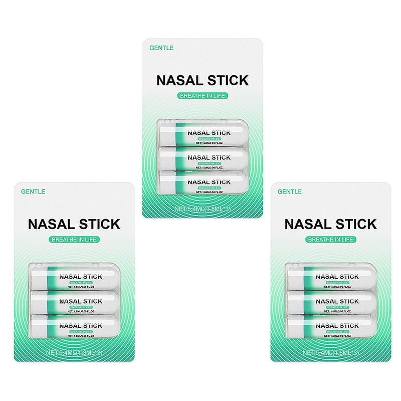 Nasal Stick Boost Energy Set, Nose Inhaler Stick, Nasal Stick Inhaler, Nasal Stick, Natural Mint Nasal Sticks for Breathing