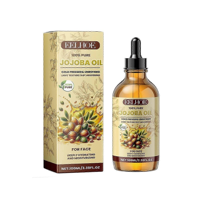 Organic Jojoba Oil, 4 Fl Oz - Pure, Cold Pressed Jojoba Oil For Skin, Hair, Face And Nails