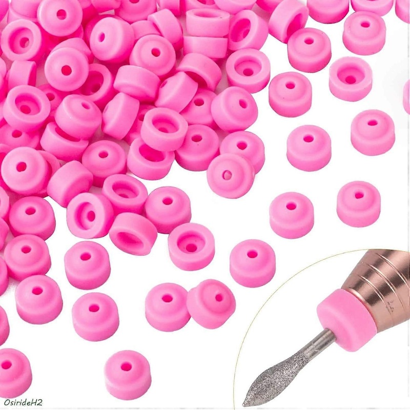 RIDEH2- Nail Drill Dust Guard, Dust Guard For Nail Drill, Supplies Electric Nail Filer Plastic Cap-Nail Art Tools Drill Dust Collector Dust Stopper Na