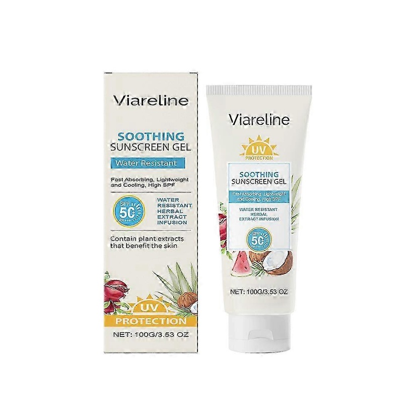 Viareline Soothing Sunscreen Gel Moisturizing Refreshing Skin Care Hydrating Nourishing Soothing Sunscreen Gel