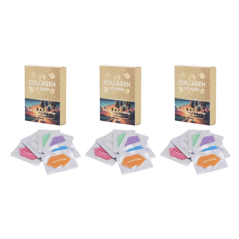 18pcs Collagen Crystal Lip Mask Hydration Nourishment Dead Skin Removal Plumping Collagen Lip Pad