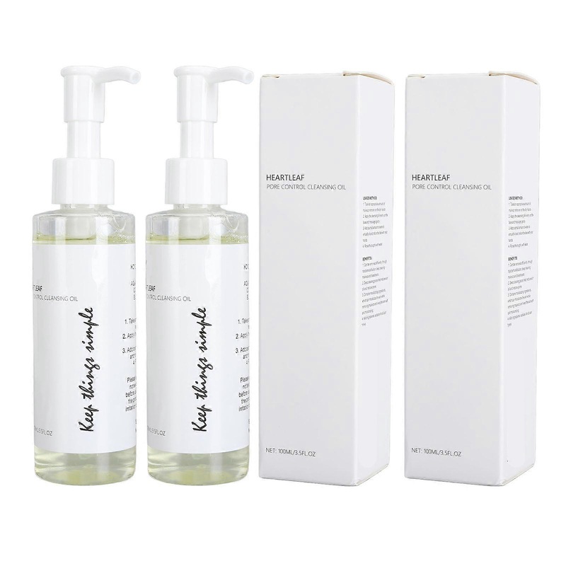 2pcs 100ml Makeup Remover Oil Mild Pore Shrinking Facial Cleansing Oil for All Skin Types