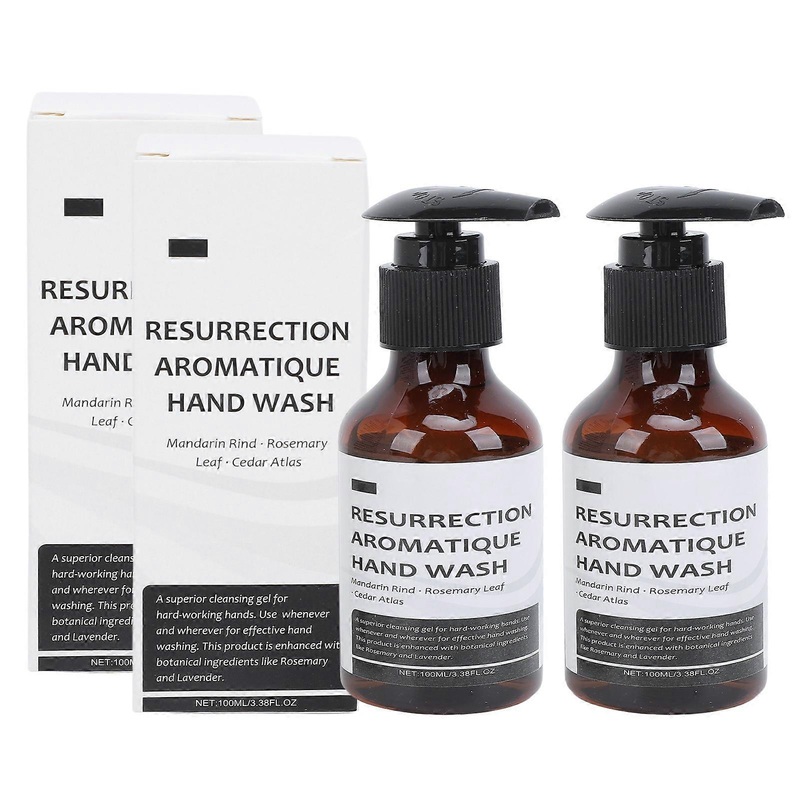 2pcs Resurrection Aromatique Gentle Cleanser Orange Rosemary Lavender Lasting Fragrance Aromatic Scented Hand Wash 100ml