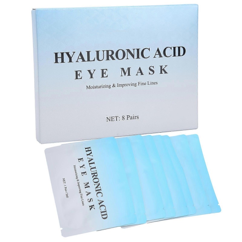 8PCS Hyaluronic Acid Eye Mask Patches for Hydrating Dark Circles Removal Eye Wrinkle Removal