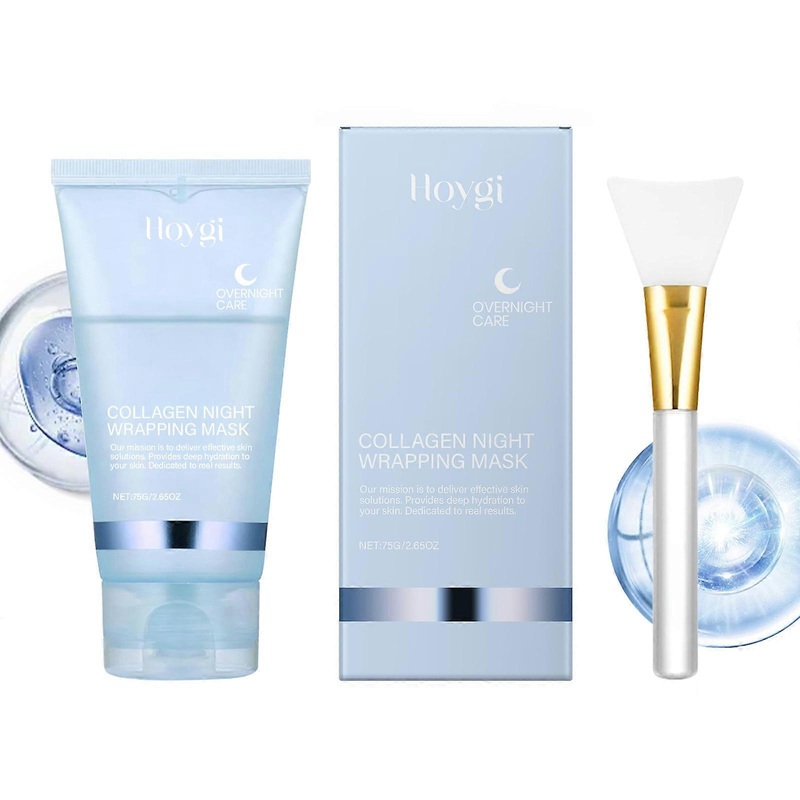 Collagen Peel-Off Mask with Scraper - Hydrating, Exfoliating, and Pore-Cleansing Treatment