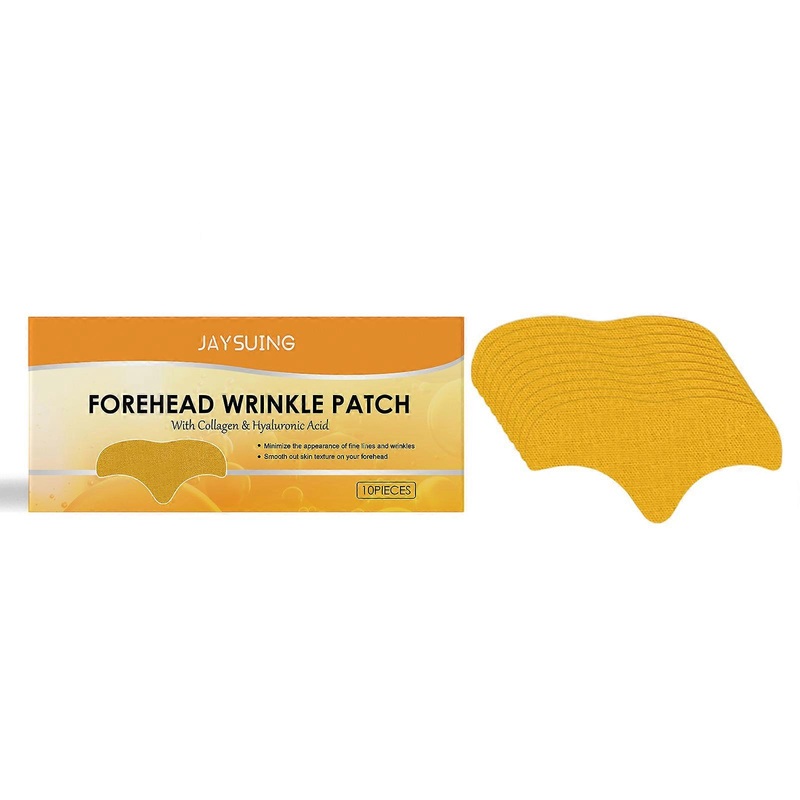 Forehead Patch - Collagen & Hyaluronic Acid for Moisturizing & Rejuvenating Skin - 10 Pcs