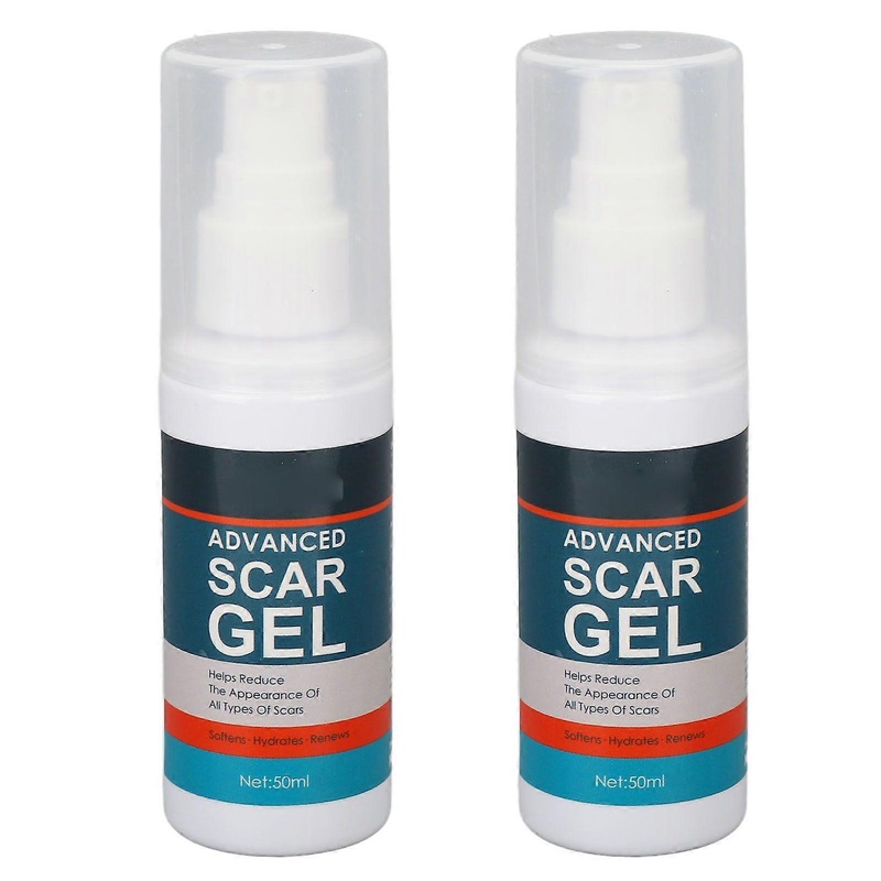 Scar Cream Mild Greasy Free Fading Skin Scar Repairing Gel for Stretch Marks Wrinkles 50ml 2pcs