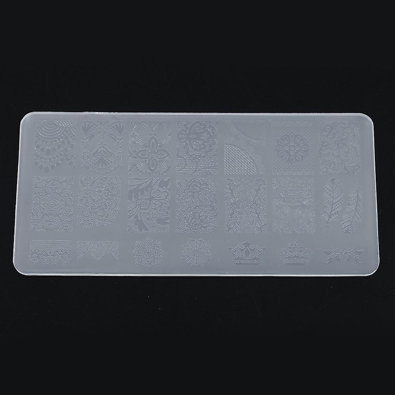 Stamp Plate Nail Art Image Stamp Resin Printing Beauty Template Manicure Tools (3#)