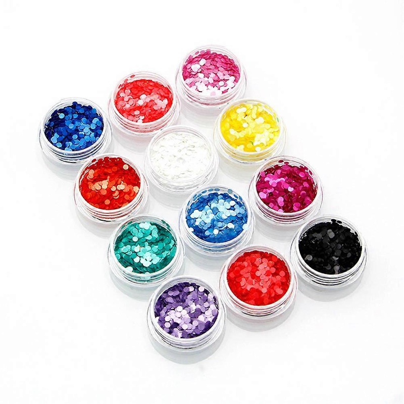 12 Boxs   Set Ultra thin Nail Art Glitter Shining Sequins Nail Art Decorations DIY Accessories