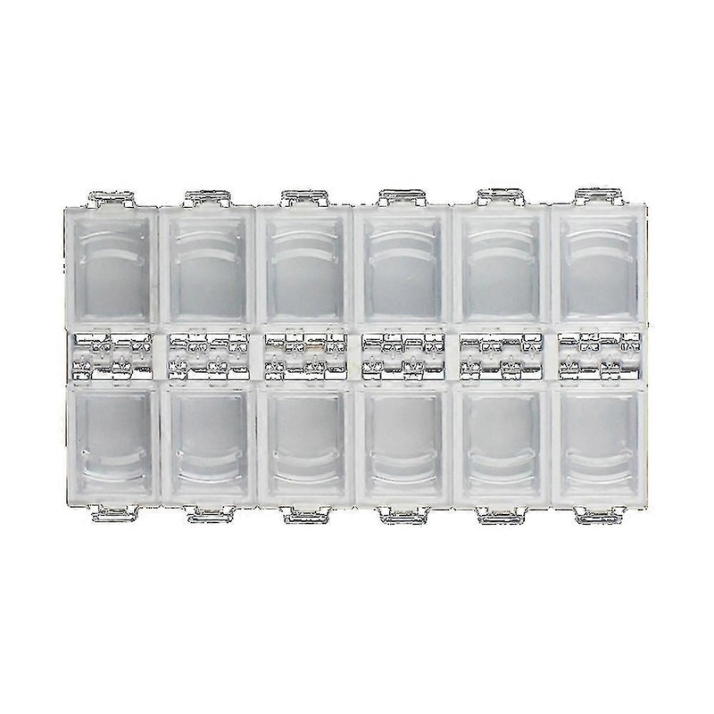 12 Compartment Jewelry Box Empty Nail Art Tips Bead Decoration Jewelry Storage Box Holder Box Earring Tool Container