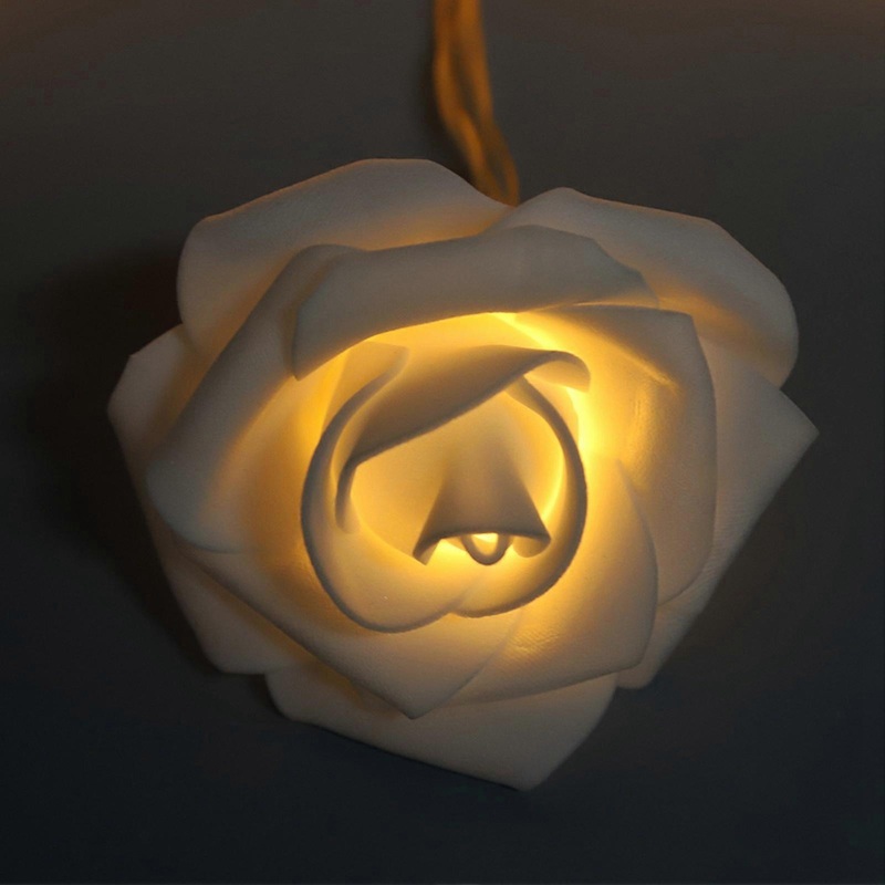 3 Meter 20LED USB Artificial Flower String Lights Rose Fairy Lights for Valentine's Day Wedding DecorationWarm White