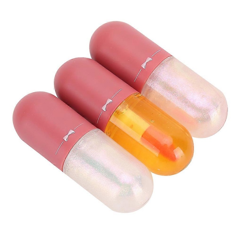 3pcs Clear Lip Glosses Moisturizing Lip Plump Oil Sexy Lip Serum Gloss Base for Makeup