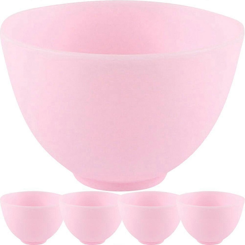 5pcs Silicone Facial Mask Mixing Bowl Skincare Products Mixing Bowl Facial Mask DIY Bowl