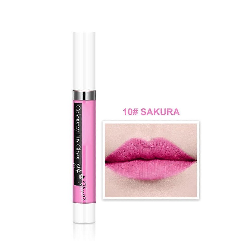 6ml Glitter Lipstick Long lasting NOn sticky Waterproof  Liquid Lip Gloss 10#