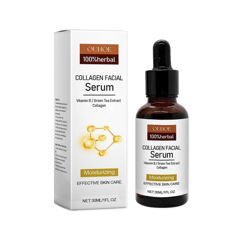 Collagen Brightening Serum - Anti-Aging, Moisturizing, Firming, with Green Tea & Hyaluronic Acid - 30ml