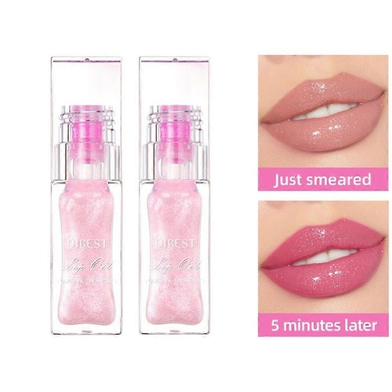con 2pcs Magic Color Changing Lip Oil V2,Magic Color Changing Lip Gloss,Ddgoods Lip Gloss