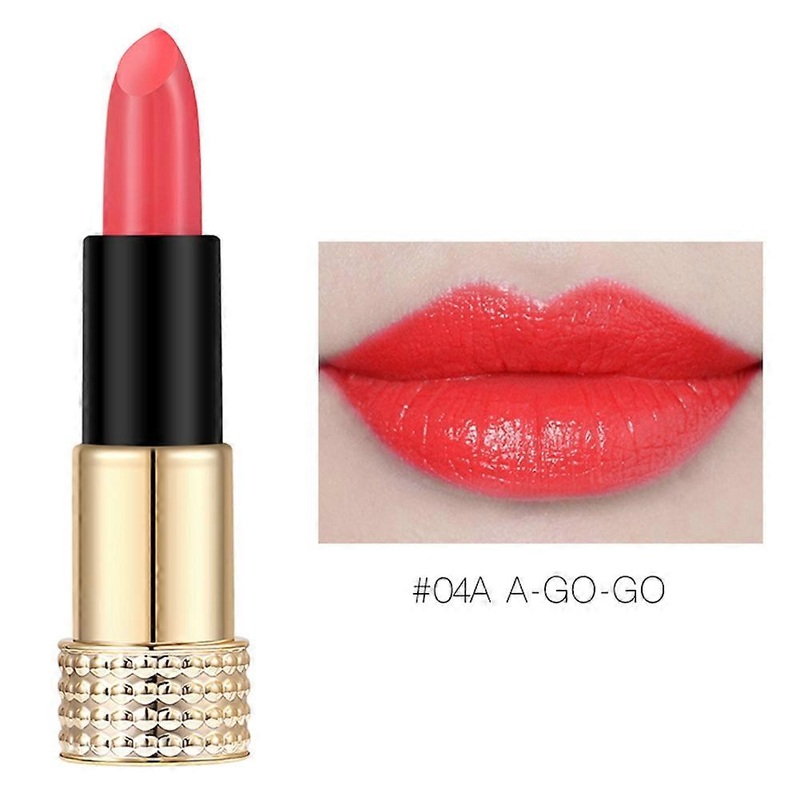 Long lasting Hydrating Lipstick Non stick Matte Lip Gloss Cosmetic Makeup 4#