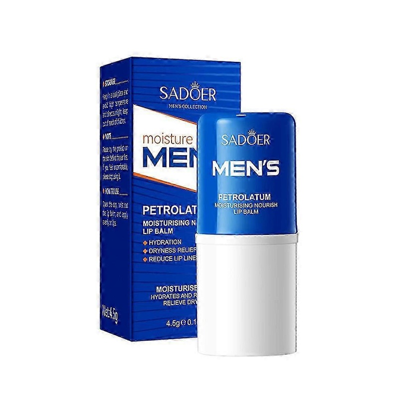 Men Lip Balm Moisturizing Hydration Fading Lip Lines Anti-cracking Remove Dead Skin Refreshing And Not Greasy Exquisite Lip Care