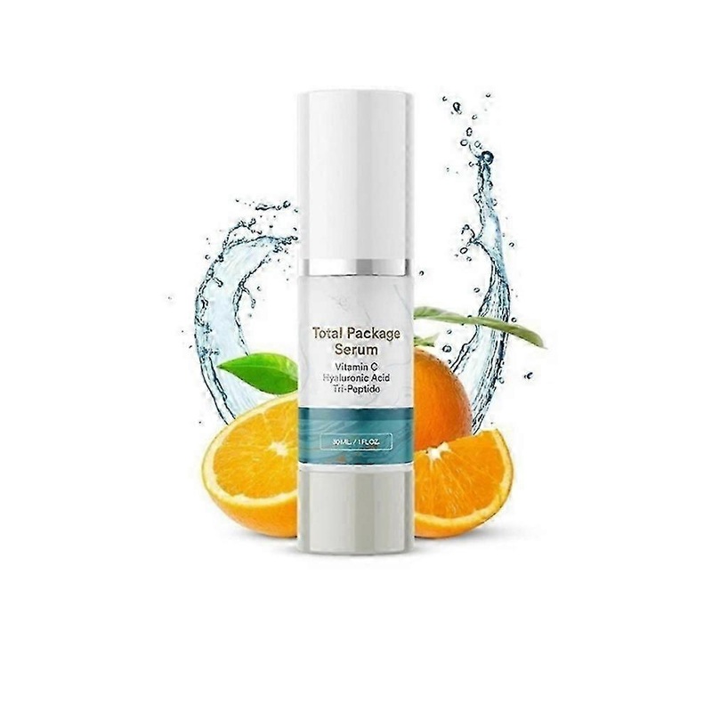 Total Package Anti-Aging Serum,All-In-One Vitamin C,Hyaluronic Acid,Peptides Serum For Face 1pc