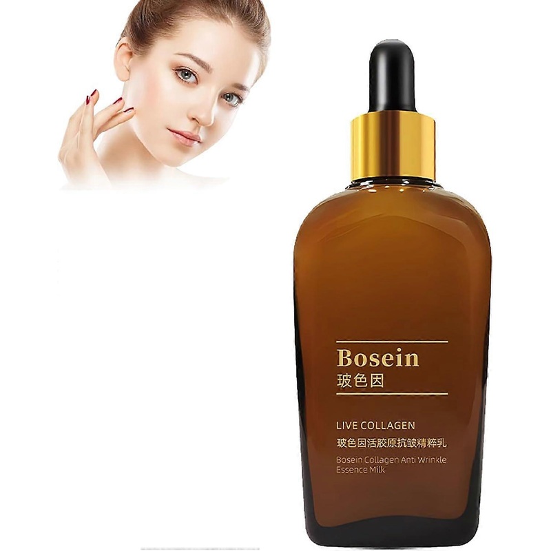 Wrinkle-Resistant Essence, Bosein Collagen Anti Wrinkle Essence Milk, Collagen Anti-Wrinkle Serum, Moisturizing Serum for Face