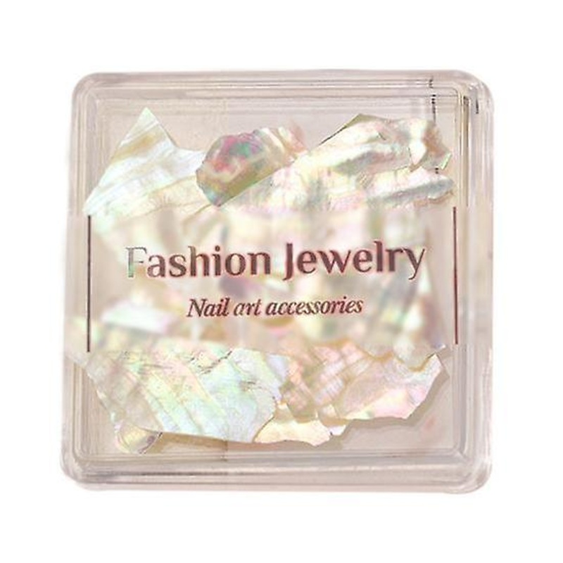 1 Box Nail Sequins Wide Application Decorative Sparkling Good DIY Art Irregular Shell Pieces Decorations for Salon