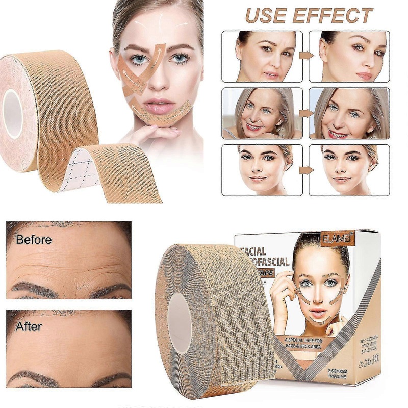 Facial Myofascial Lift Tape Wrinkle Patches,face Eye Neck Lift Tape,  Anti-wrinkle Patches Anti-freeze Stickers Neck Lift Tape For Firming And Tighten