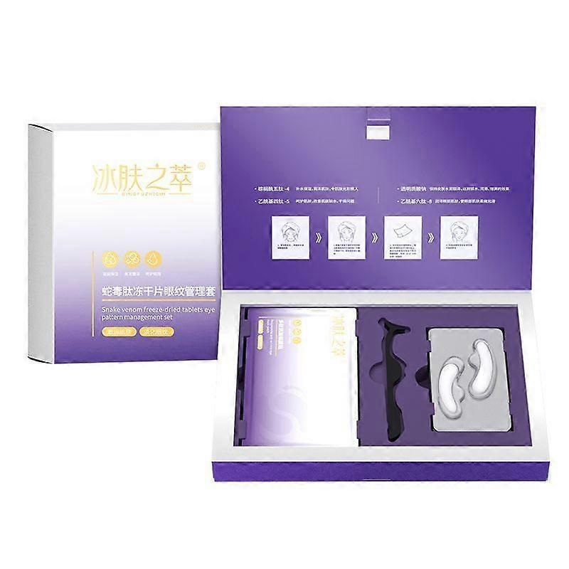 Freeze-Dried Eye Patches, 4Pairs Eye Patches, Frozen Eye Mask, Moisturizing Eye Mask for Puffy Eyes and Dark Circles, Firming Eye Mask