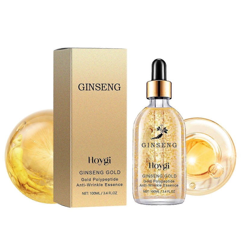 Hoygi Ginseng Gold Polypeptide Anti-Wrinkle Essence, Long-lasting moisturizing and soothing essence for dull wrinkles