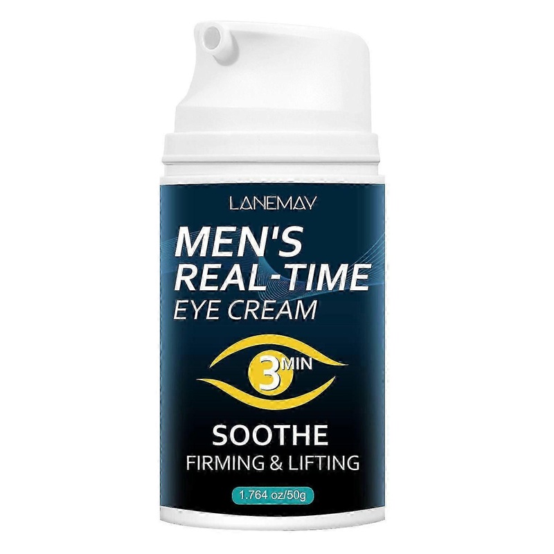 Men's Real-Time Eye Cream, Retinol Eye Cream for Anti-Aging, Instant Eye Tightener, Instant Reduces Under Eye Bags, Dark Circles & Wrinkles