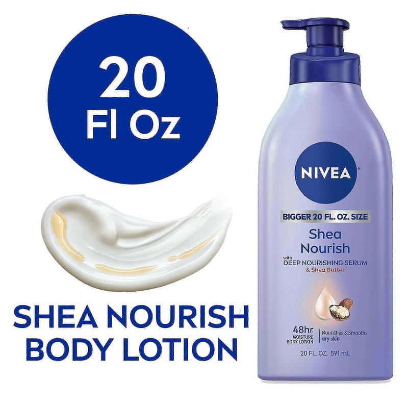 Nivea Shea Nourish Body Lotion With Shea Butter, 20 Oz