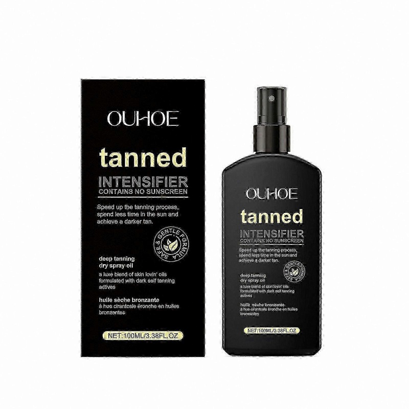 Sun Tanning Accelerator Dry Spray with Moisturizing Oils for Fast, Dark Results, 100ML