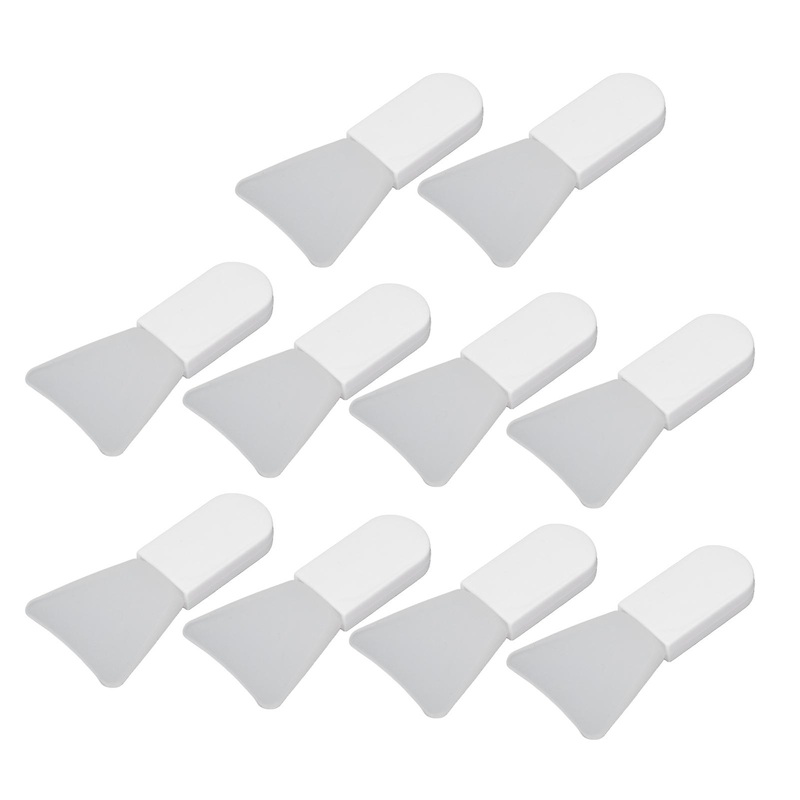 10pcs Silicone Facial Mask Applicator Mini Silicone Mask Brush for Facial Mud Mask Eye Mask Body LotionShort Spatula Shape
