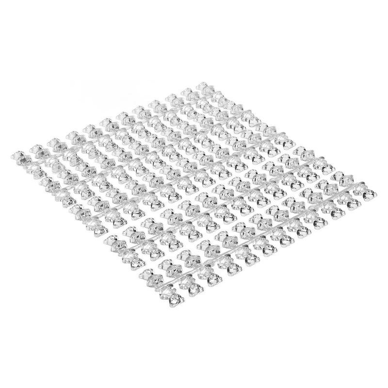 120Pcs Bear Shape Nail Color Display Card Nail Tips Color Chart Nail Art Practice for Manicurists Nail Salons