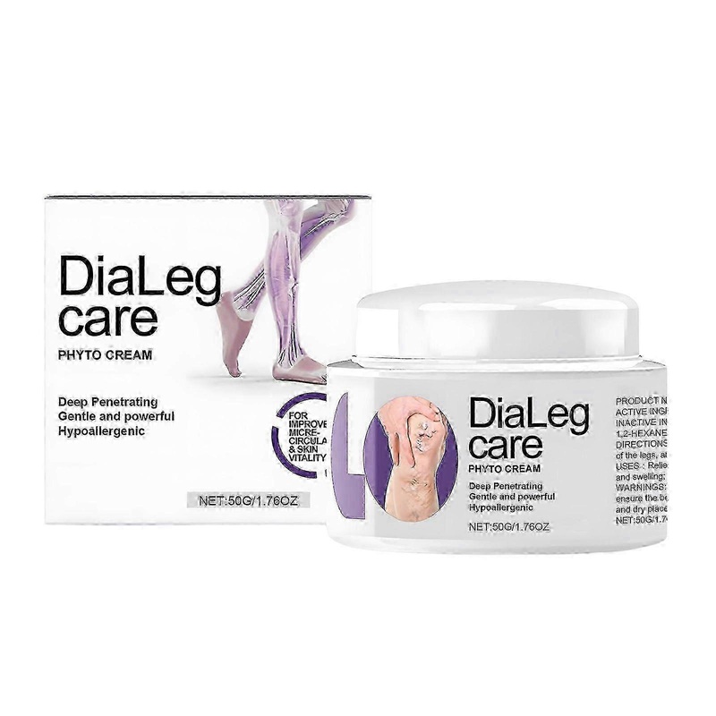 2025 DiaLeg Care Cream, Professional Leg Treatment Cream, Natural Anti-Varicose Soothing Cream - Helps Cramps, and Leg Pain, for All Skin Types