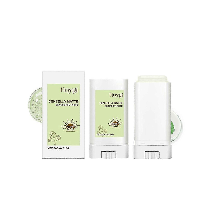 Centella Face Solar Stick, Centella Sunscreen, Solar Bar SPF 50+ PA++++, Strong UV Protection, Non-Oily & Waterproof Sunscreen for All Skin Types