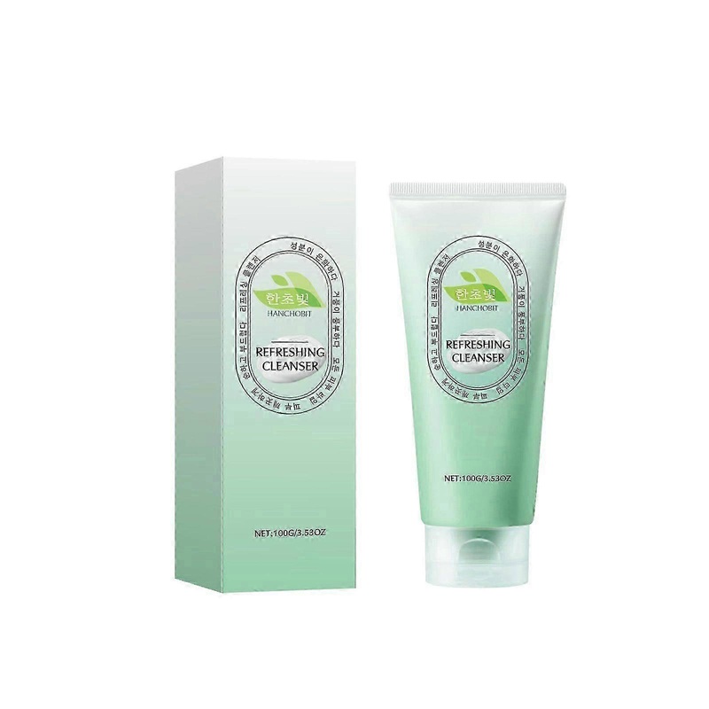 Green Plum Refreshing Cleanser Gel Type Deep Pore Cleansing, Acne Face Wash, Blackhead Remover for All Skin Types, Skincare 100g