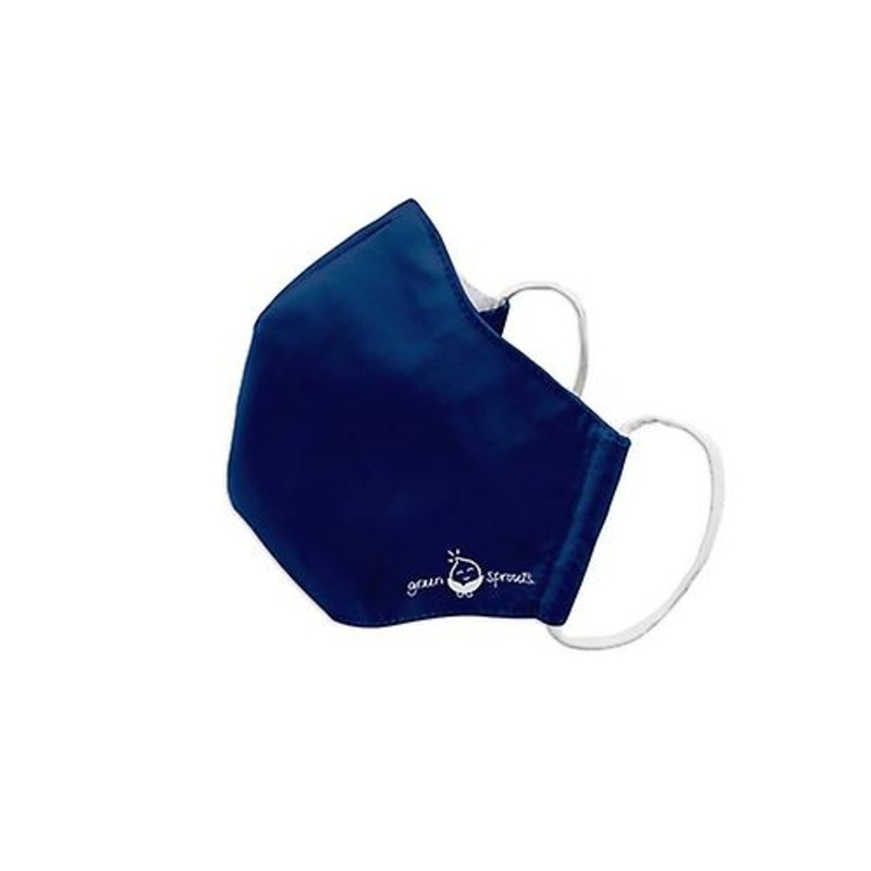 Green Sprouts Reusable Face Mask Adult Medium Navy, 1 Count (Pack of 1)