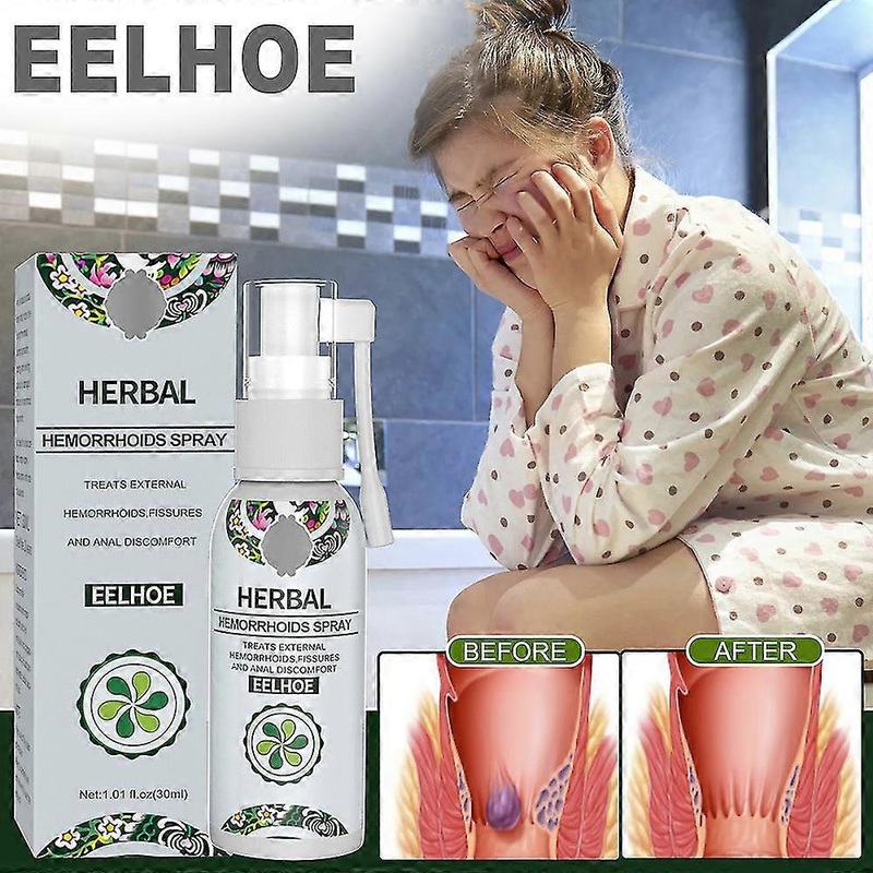 Hemorrhoids Treatment Agent - Herbal Hemorrhoids Spray, Effective for Alleviating Pain