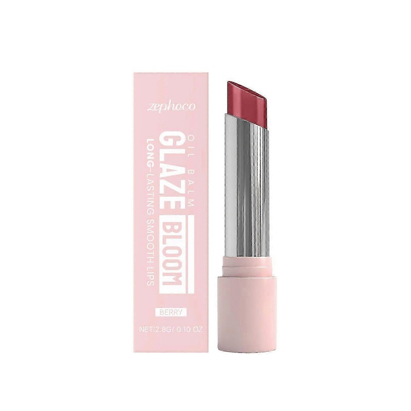 Oil Balm with Hyaluronic Acid and Hydrating Oil Blend, Tinted Lip Balm with 24HRs of Smooth, Moisturizing Shine, Non-Sticky