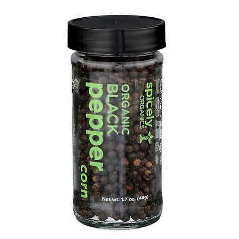 Spicely Organics Organic Peppercorn Black ,1.7 Oz (Case Of 3)