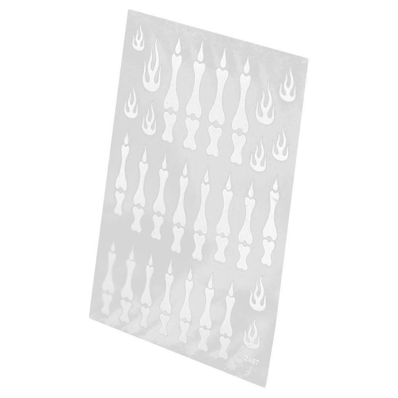 1 Sheet Halloween Nail Art Stickers Nail Decals Holiday Stickers Nail Flame Stickers