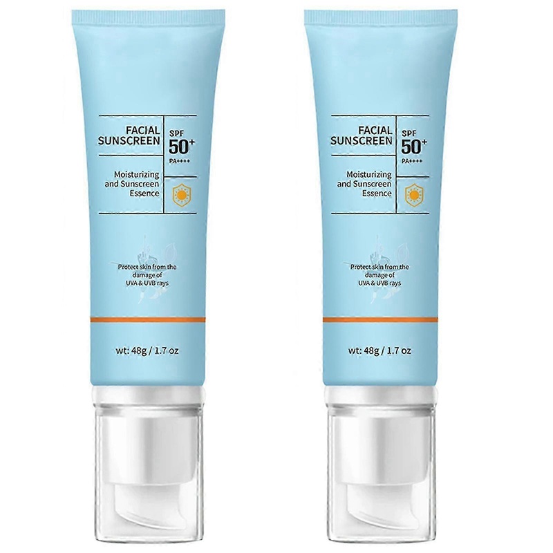 2025 1-3pcs SPF50 Facial Sunscreen Hydrating Sun Essences Face Protector Against UVA UVB Rays for Men Women