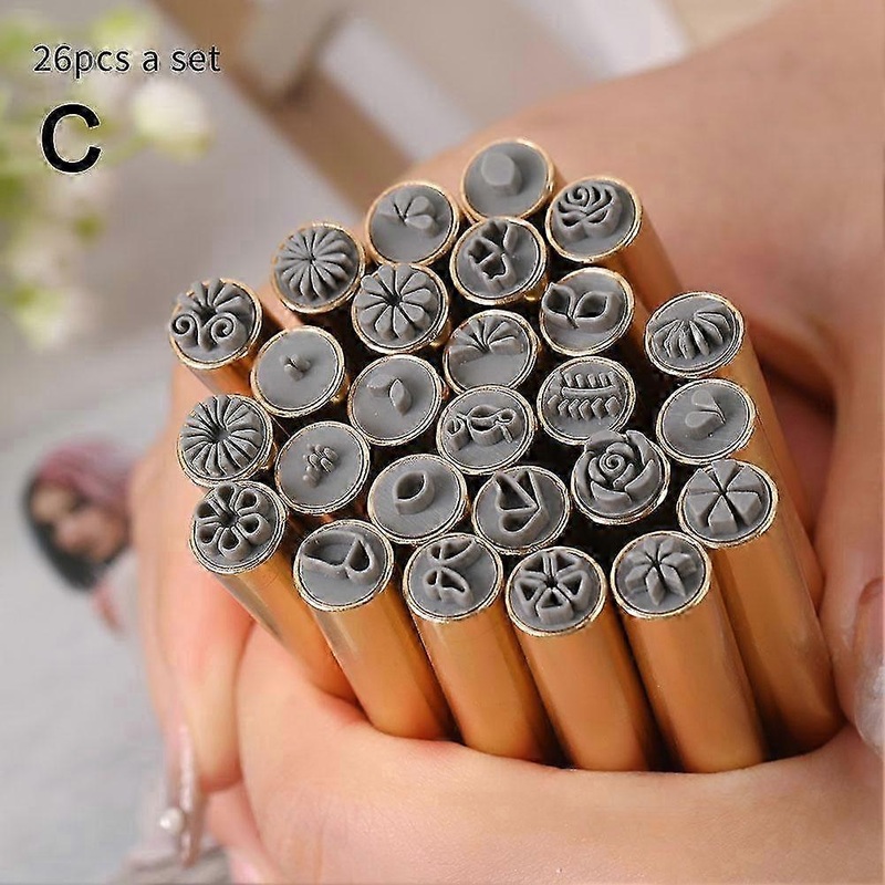2025 Nail Art Stamp Pen 26Set Creative Nail Graffiti Decoration Tool