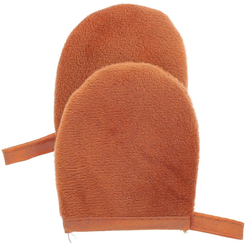 2Pcs Plush Lotion Mitten Lotion Apply Mitt Sun Tanning Oil Apply Mitten Sun Cream Apply Mitten