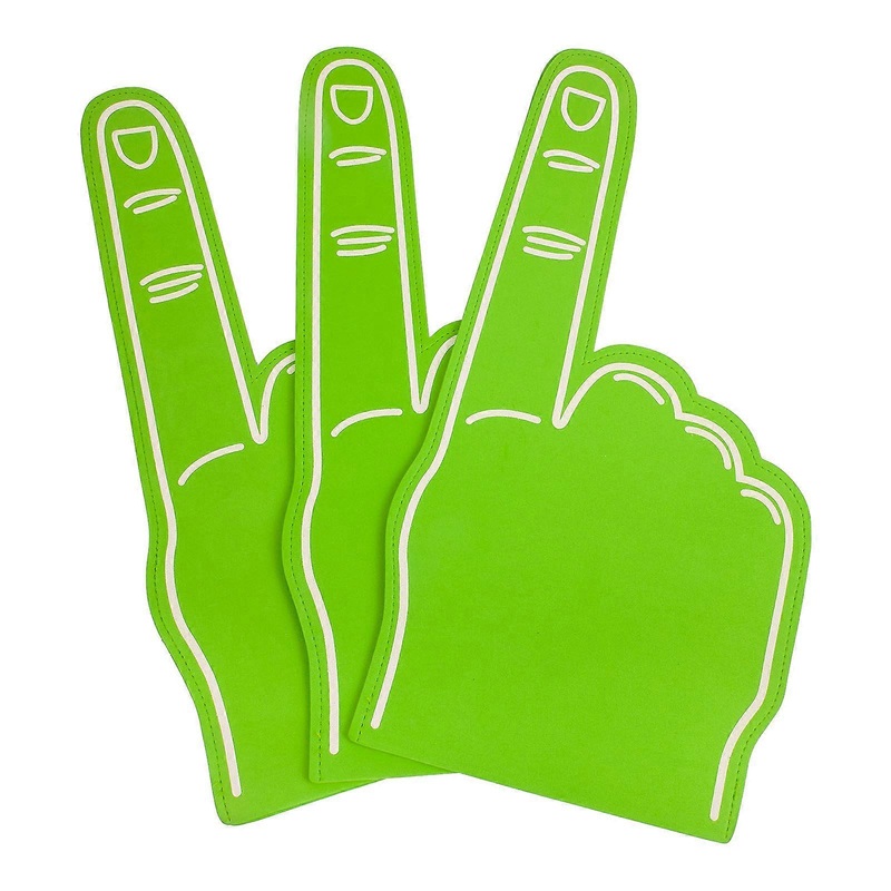 3Pcs Foams Fingers Cheerleading Foams Hand Sports Event Cheer Props Sports Accessories