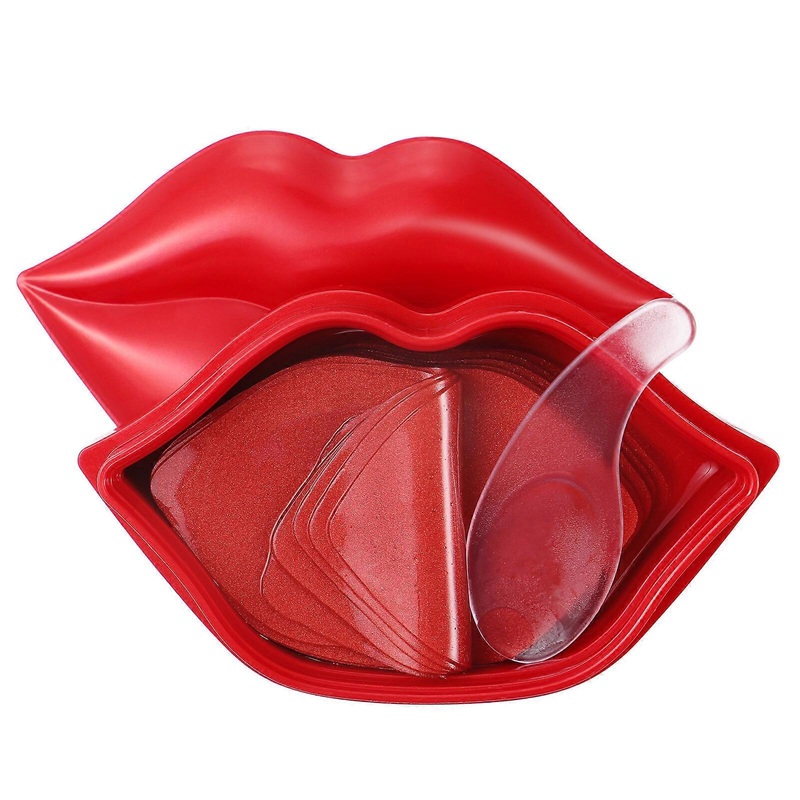 EXCEART 20pcs Moisturizing Lip Pad Lip Care Gel Mask for Dry Lip Care Night Sleeping