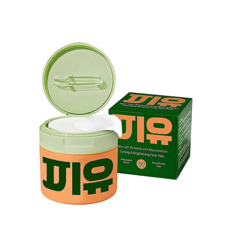 Jiyu Korean Skincare Anti-aging, Dark Spot Wrinkle Minimizing Toner Pads 100pcs/box