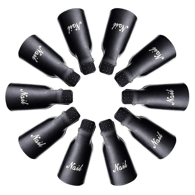 Professional Manicure Tool, Essential Nail Cap Clip Tool, Reusable Nail Art Soak Off Cap Clip with Anti-Slip Function for Quick Removal of UV Gel,
