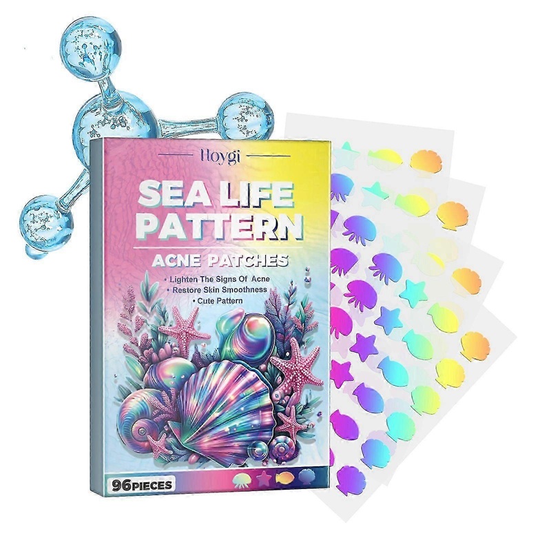 Sea Life Pattern Acne Patches, Reduce Pimples Anti-dryness Deep Hydrating Facial Cleanser